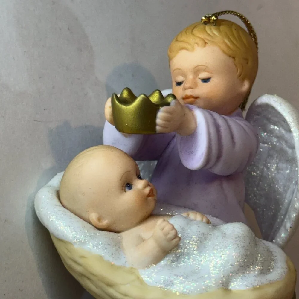 Ashton-Drake Nativity Angels “Eternal Light & Sweet Baby Jesus” – Set of 2